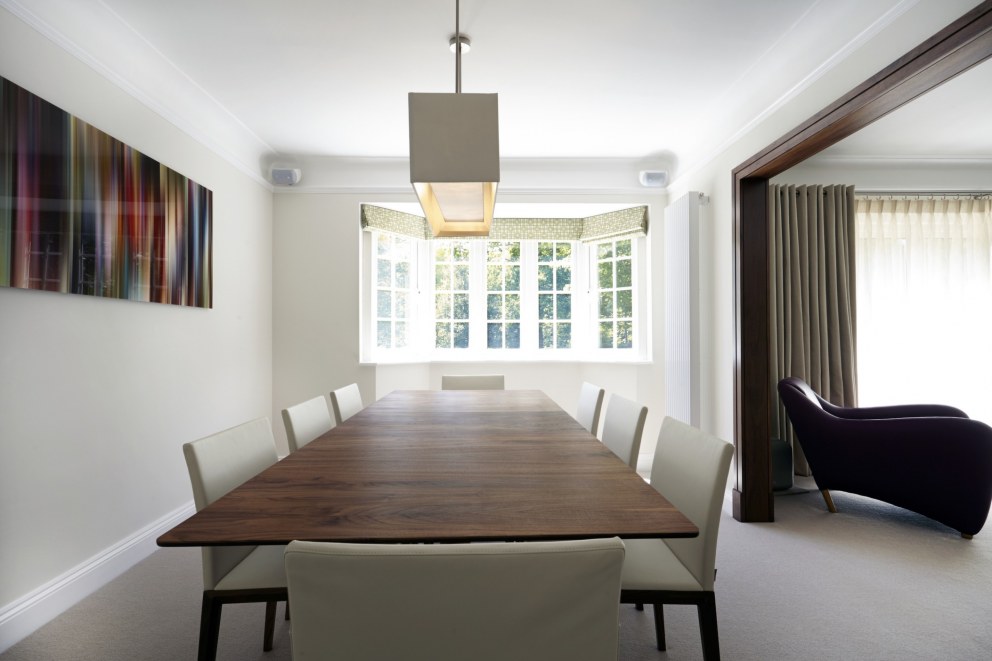 Refurbishment of modern family home  | Hertfordshire dining room | Interior Designers